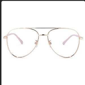 Paige Aviator Rose-Gold Glasses